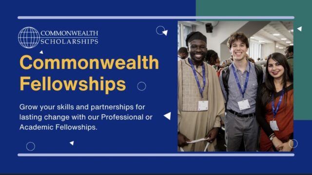 FULLY FUNDED TO THE UNITED KINGDOM: Apply for the Commonwealth Fellowship Programme 2026/2027 for Mid-Career Professionals and Academics