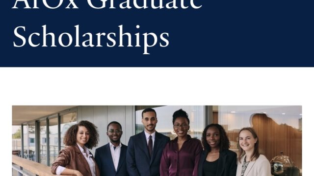 FULLY FUNDED: Mastercard Foundation AfOx Scholarship Programme 2027/2028 at the University of Oxford