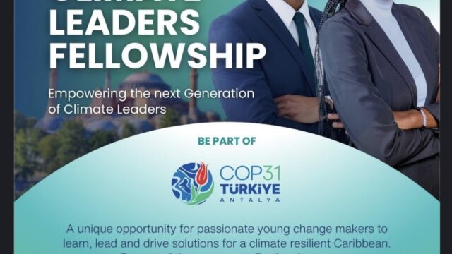 FULLY FUNDED TO COP31, TÜRKIYE: Apply for the Caribbean Climate Leaders Fellowship 2026