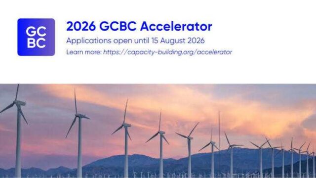 Apply for the GCBC Accelerator 2026 – Climate Finance Capacity Building Opportunity