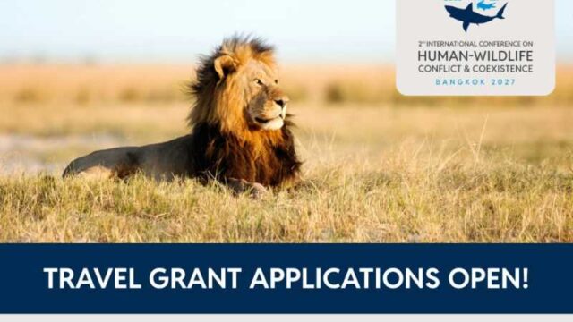 Apply for the 2nd International Conference on Human-Wildlife Conflict and Coexistence Travel Grants 2027 in Thailand 