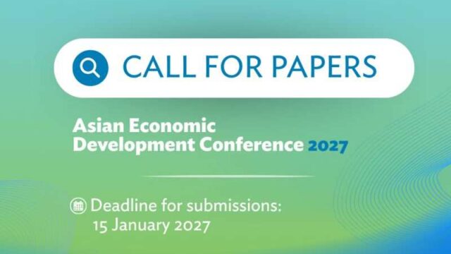 Call for Papers: 6th Asian Economic Development Conference 2027