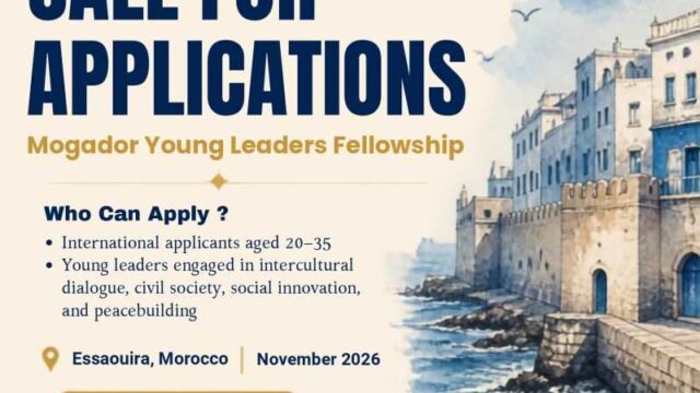 Be part of the Mogador Young Leaders Fellowship 2026 – Apply now 