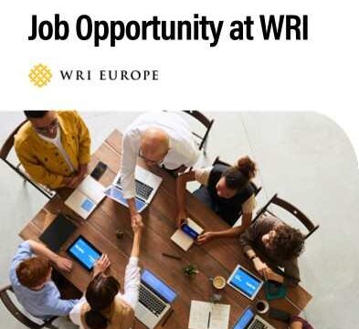 Job Opportunities : World Resources Institute (WRI) Europe is hiring in 3 positions – Check them out 