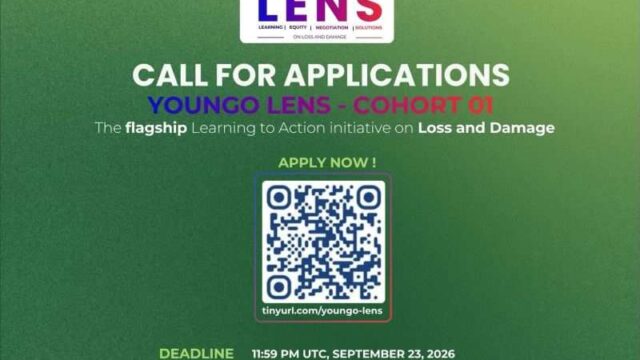 Join the YOUNGO LENS 1st Cohort – Learning-to-Action Programme on Loss and Damage