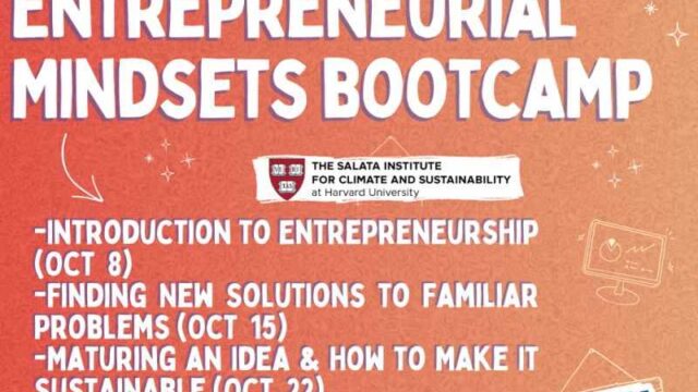 Apply for the Climate Catalysts Mentorship Programme 3.0 – Entrepreneurial Mindsets for Climate Solutions Bootcamp