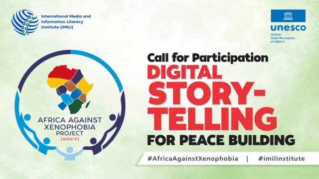 CASH PRIZES: Apply for the Digital Storytelling for Peacebuilding – Call for Applications for Young Africans