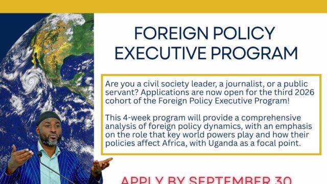 Call for Applications: Early Careers Foreign Policy Leadership Program 2026 for Ugandan youth