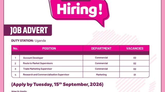 JOB OPPORTUNITIES : Movit Africa Limited is hiring in 4 positions, check them out