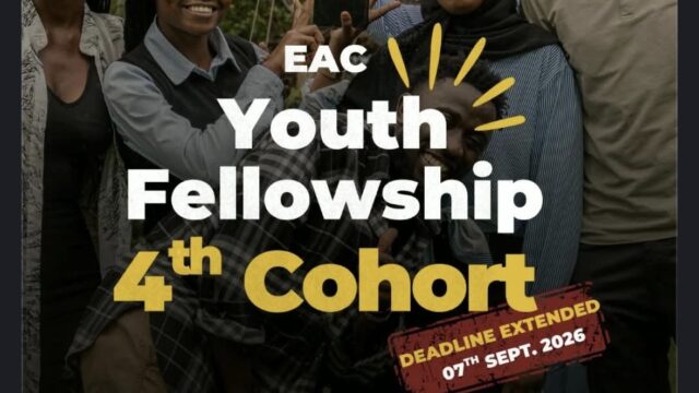 EAC Youth Fellowship 2026 – 4th Cohort | Call for Applications