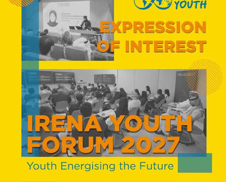 FULLY FUNDED TO ABU DHABI: Apply for the 2027 International Renewable Energy Agency (IRENA) Youth Forum for young changemakers