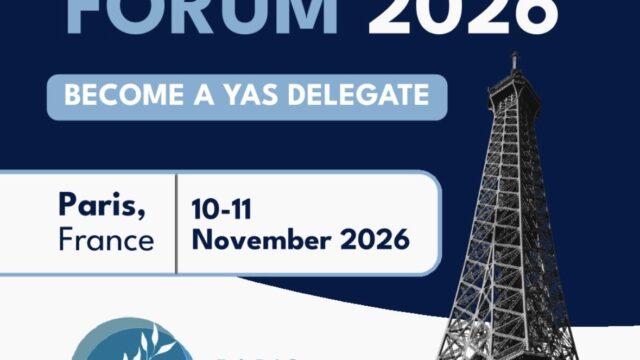 Apply to join the YAS Delegation to for the Paris Peace Forum 2026 in Paris, France