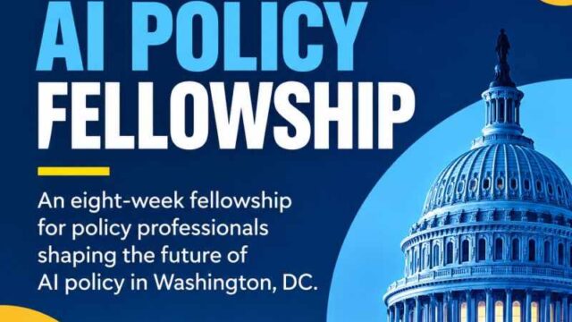 FULLY FUNDED : Apply for the Conservative AI Policy Fellowship 2027