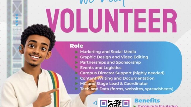 VOLUNTEER ROLES: Apply for the Hult Prize Ethiopia Volunteer Programme for the 2026/2027 season